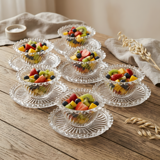 Bowl & Saucer Set 12 Pcs